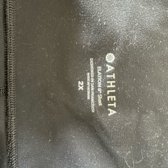 Athleta Women's Black Bike Shorts - Picture 3 of 4